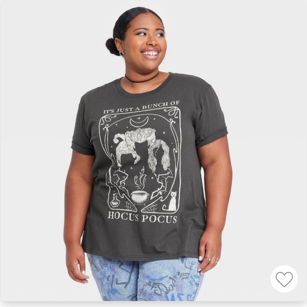 NEW Women's Disney Hocus Pocus Short Sleeve Graphic T-Shirt, 2X or 3X